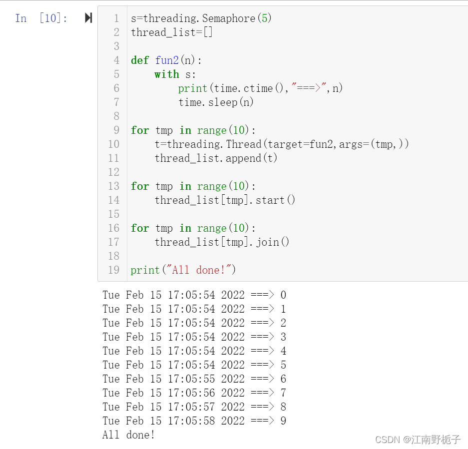 Python 多线程编程-05-threading 模块 - Semaphore 和 BoundedSemaphore_threading ...