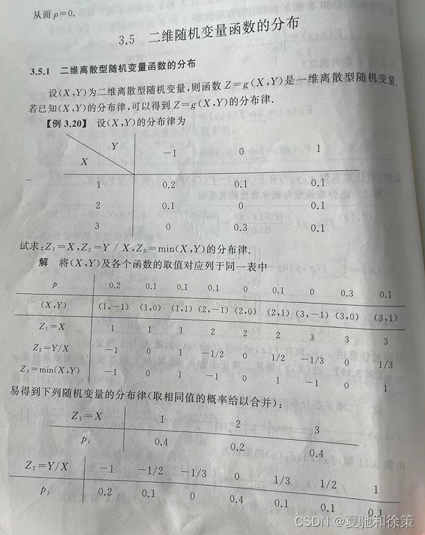 3.5 二维随机变量函数的分布