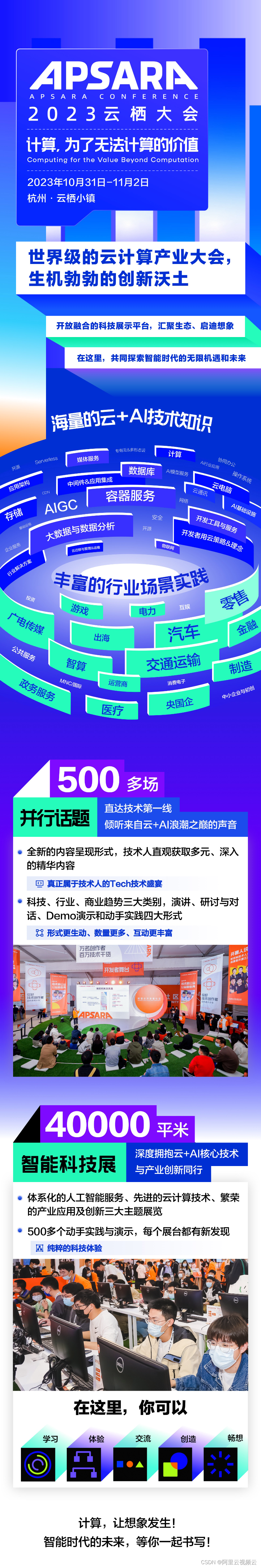 【免费】2023云栖大会门票开抢啦！数量有限，先到先得！