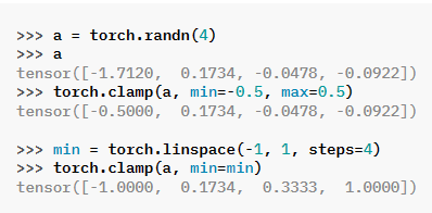 【pytorch】torch.clip() & torch.clamp() 数值裁剪-小白菜博客