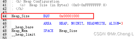 Modify the heap memory size