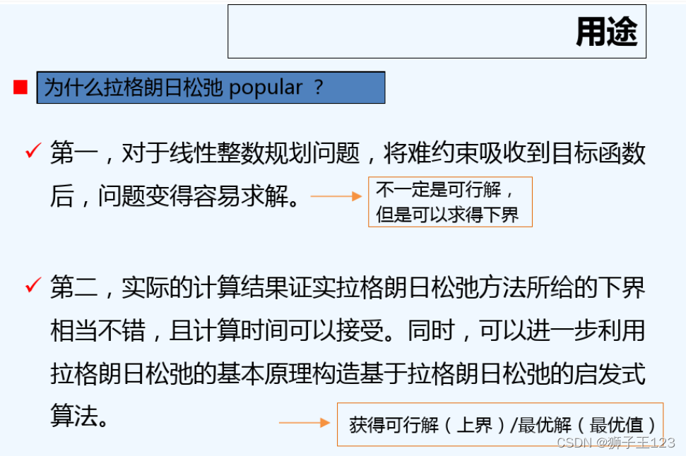 拉格朗日松弛用途