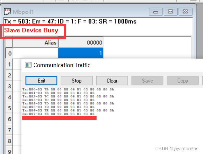 Modbus TCP/IP之异常响应