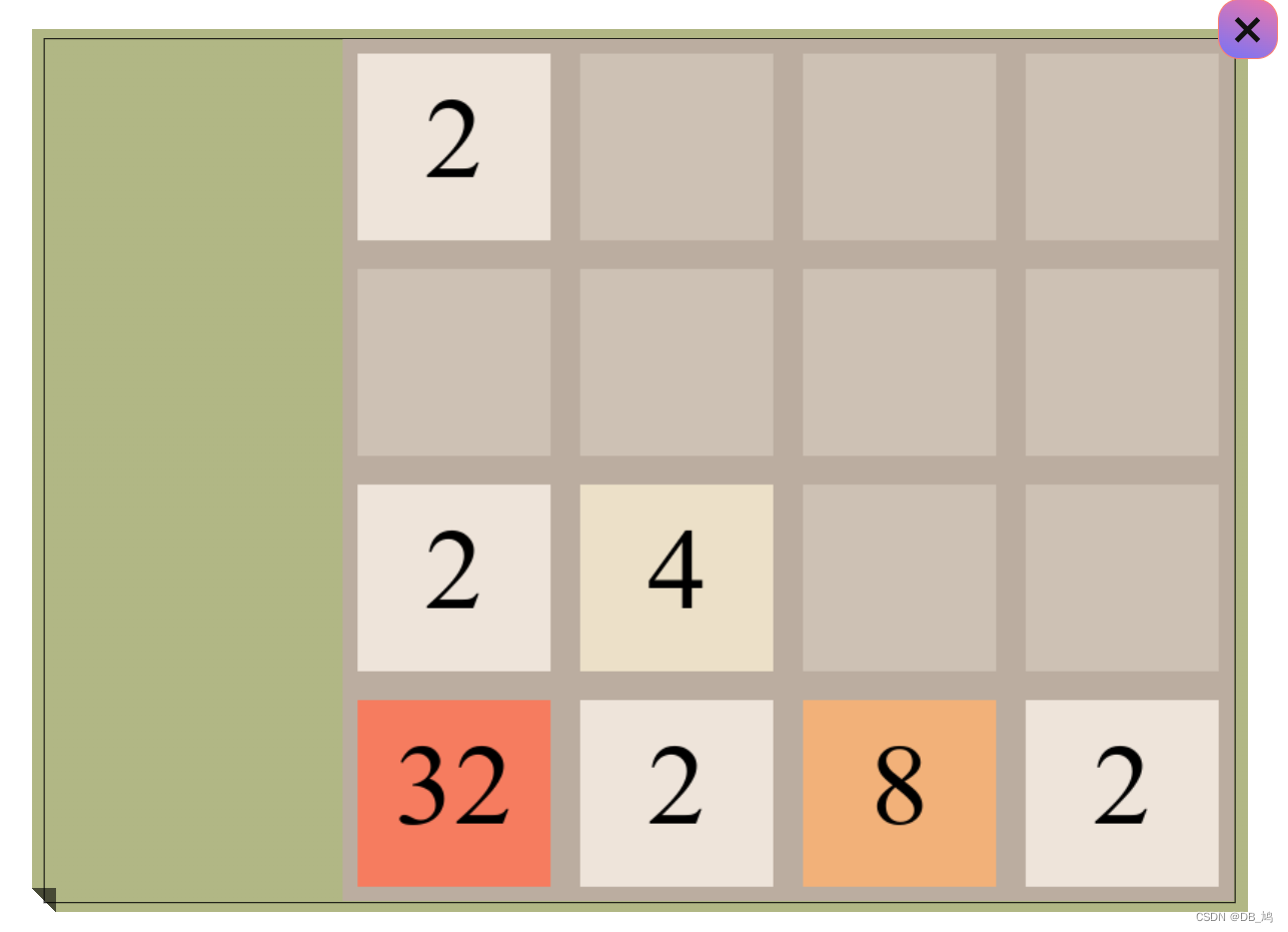 canvas 制作2048