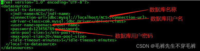 openacs-ds.xml配置