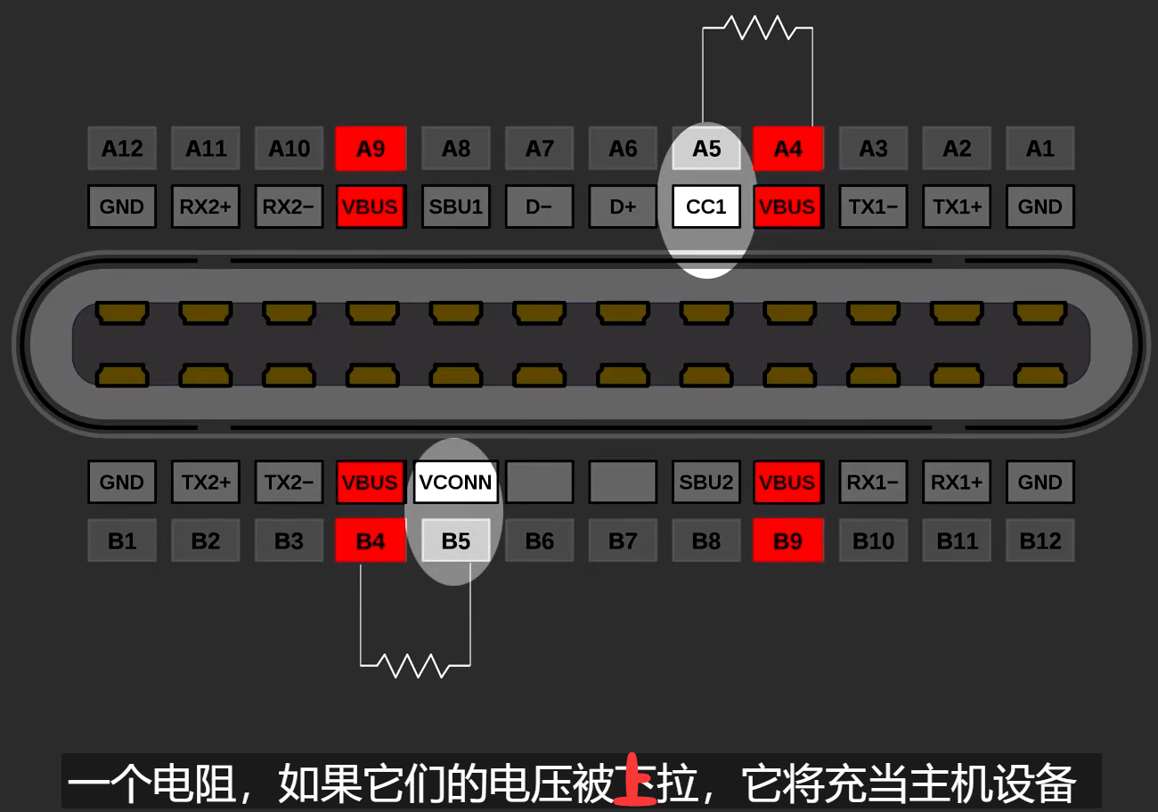 typec母座6脚接线图图片