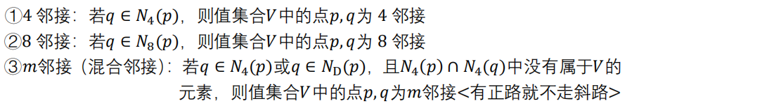 像素的邻接性