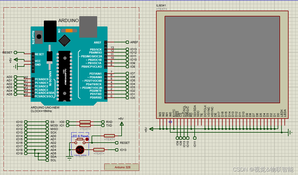 Arduino与Proteus仿真实例-TFT LCD绘制酷炫曲线图表