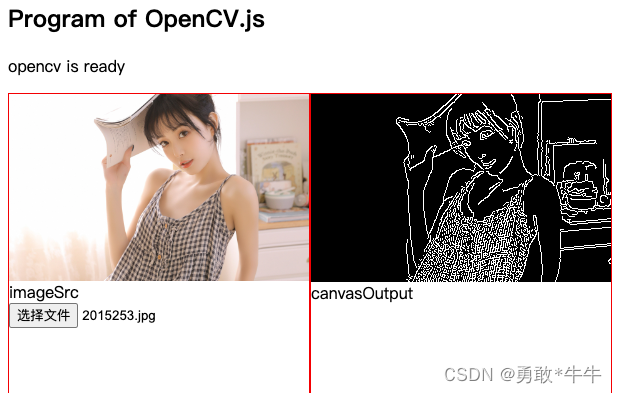 学习opencv.js之基本使用方法（读取，显示，灰度化，边缘检测，特征值点检测）