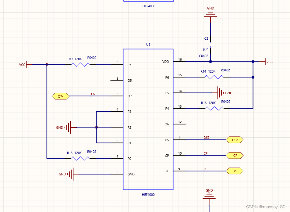 HEF4021BT移位寄存器级联方案-CSDN博客