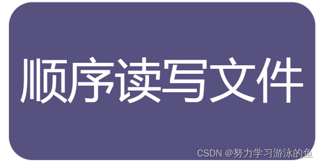 顺序读写文件