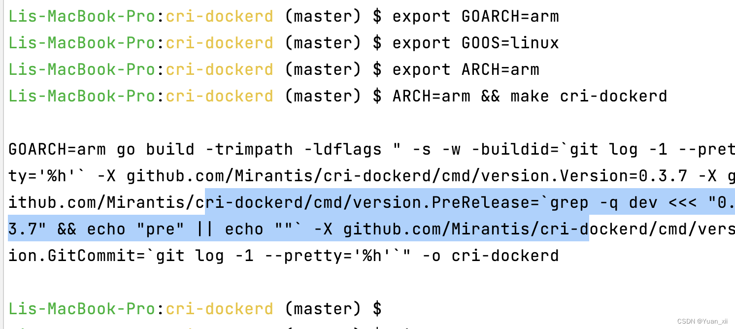 自己动手打包构建编译cri-dockerd