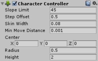 【Unity3D】角色控制器（CharacterController）