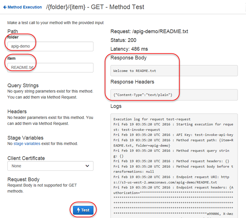 aws api gateway 创建一个REST API作为Amazon S3代理