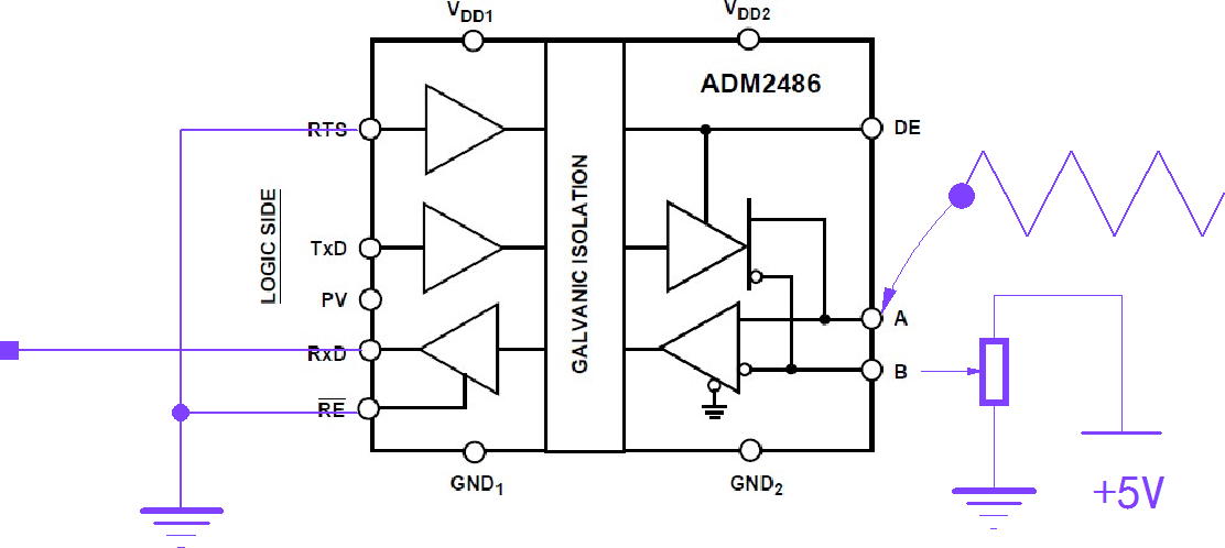 隔离485总结接口芯片：ADM2486的基本功能-CSDN博客