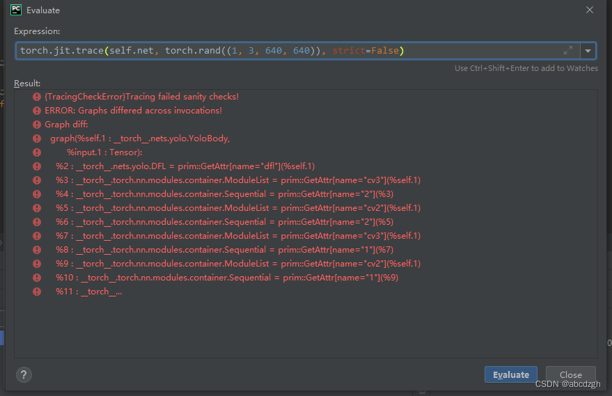 关于torch.jit.trace在yolov8中出现的问题CSDN博客