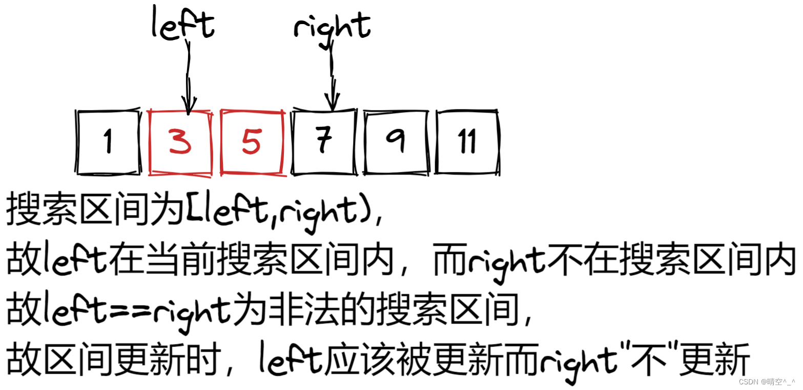 704二分查找法--搜索区间