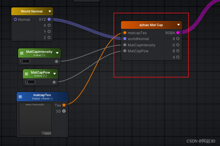 Unity可视化Shader工具ASE介绍——7、ASE实现Matcap效果和自定义节点