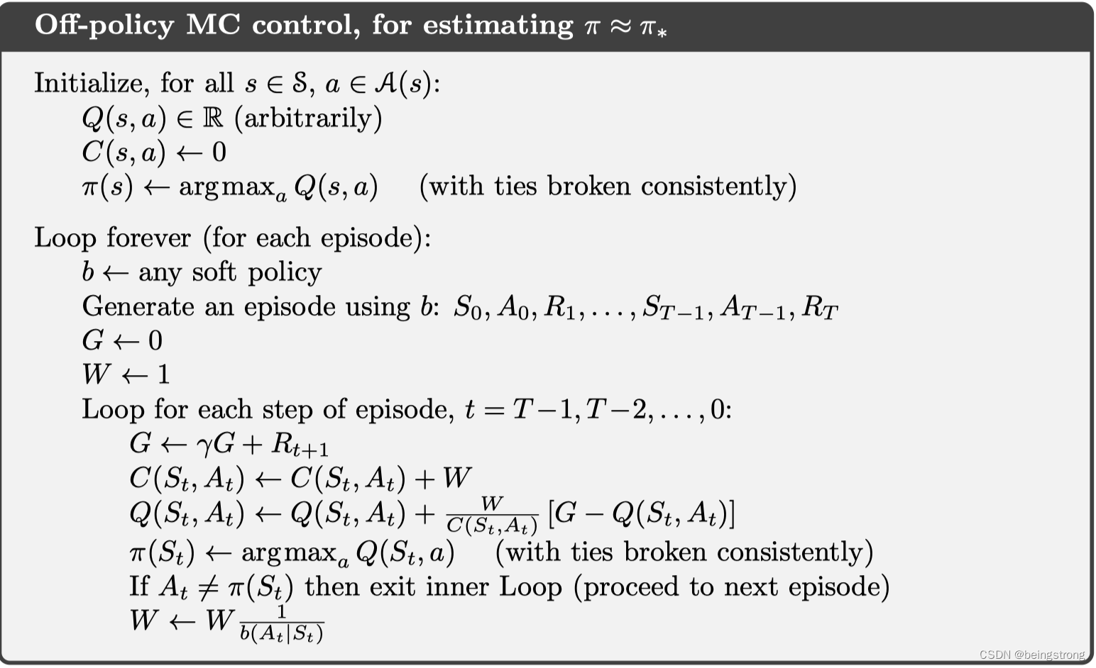 《Reinforcement Learning: An Introduction》第5章笔记