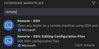 Remote - SSH in marketplace