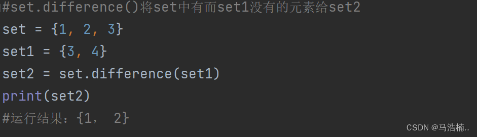 Python中set（集合）内置方法_python方法内部的set方法-CSDN博客