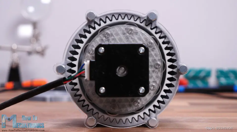 Strain Wave Gear or Harmonic Drive with 25 to 1 reduction ratio