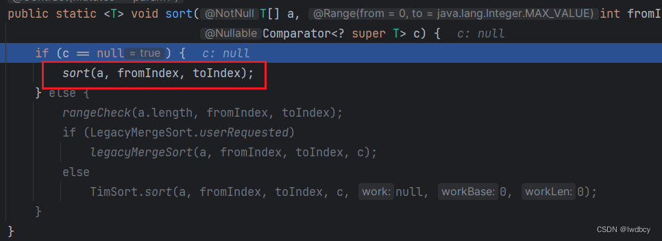 Arrays#sort()