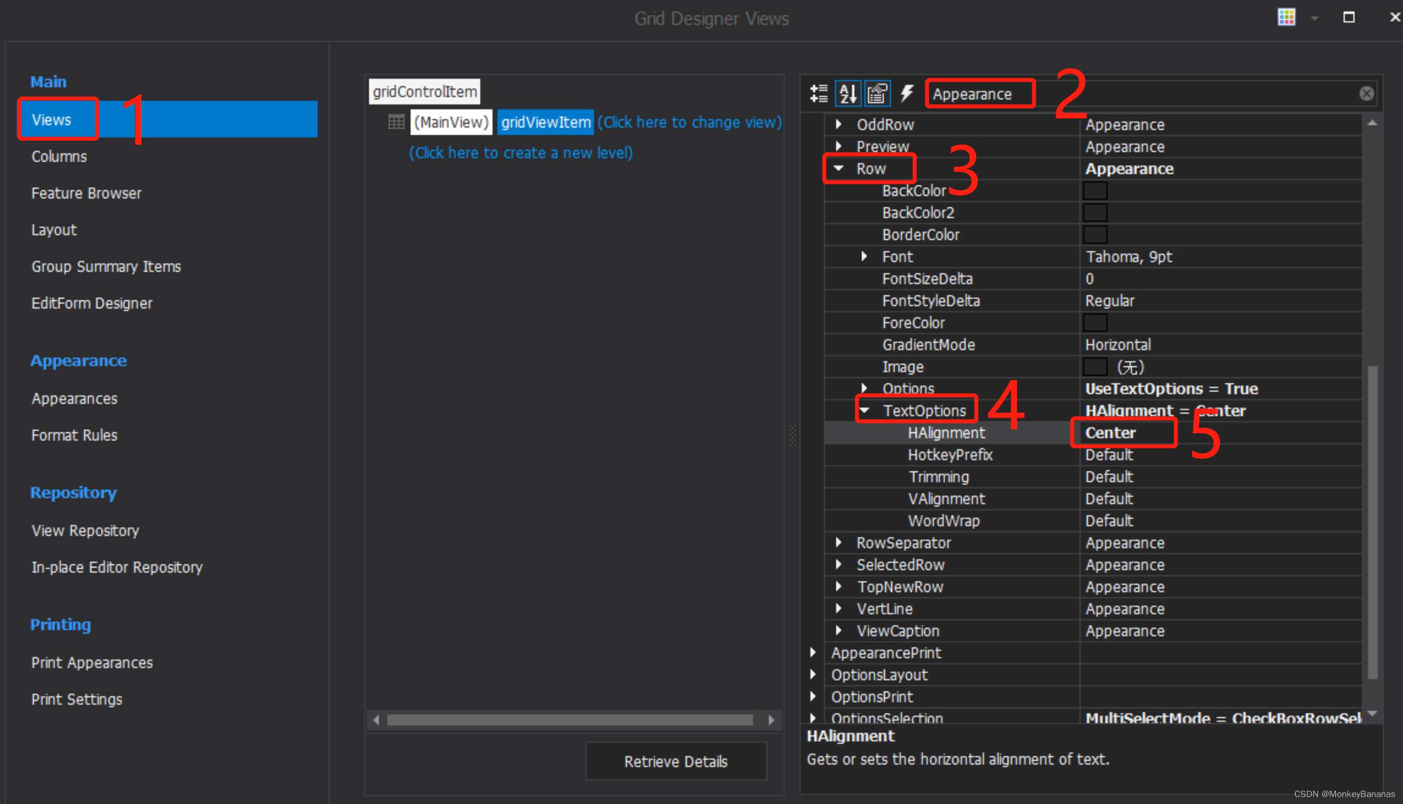 DevExpress GridControl内容居中显示_dev Gridview 居中显示-CSDN博客