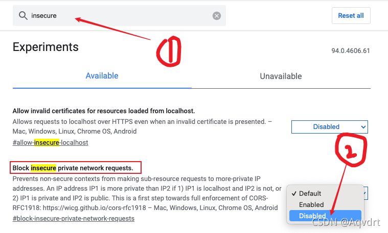 如何解决Chrome禁止发送不安全的内网网络请求(ERR_FAILED)(How to fix Chrome block your ...