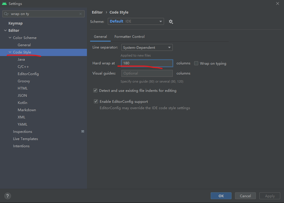 设置达到指定字符长度时自动换行