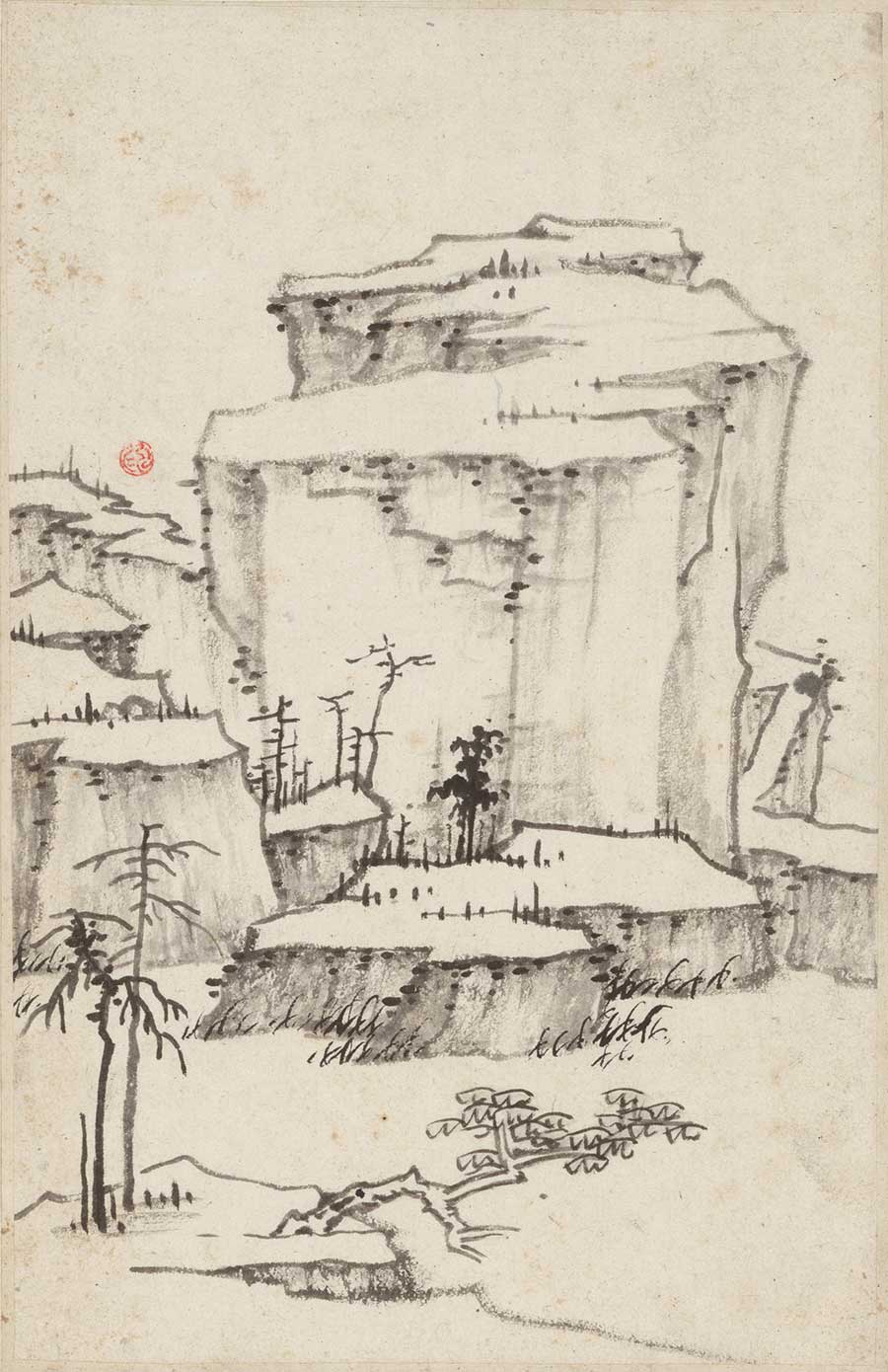 名画249 弘仁《山水册十开》_书剑飘〇的博客-csdn博客