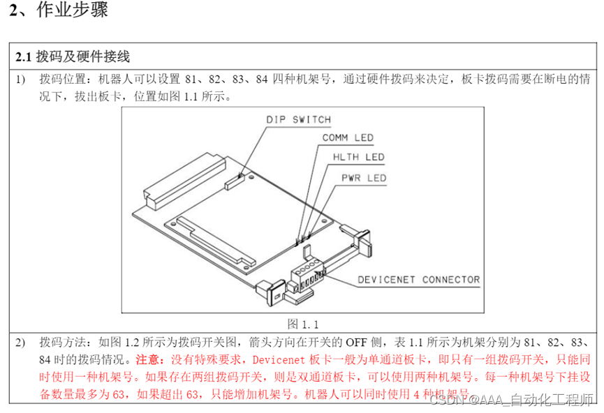 FANUC机器人Devicenet主从通讯设置方法示例_发那科机器人devicenet通讯-CSDN博客