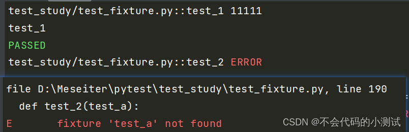 从0开始python学习-33.夹具@pytest.fixture(scope=““,params=““,autouse=““,ids=““,name=““)
