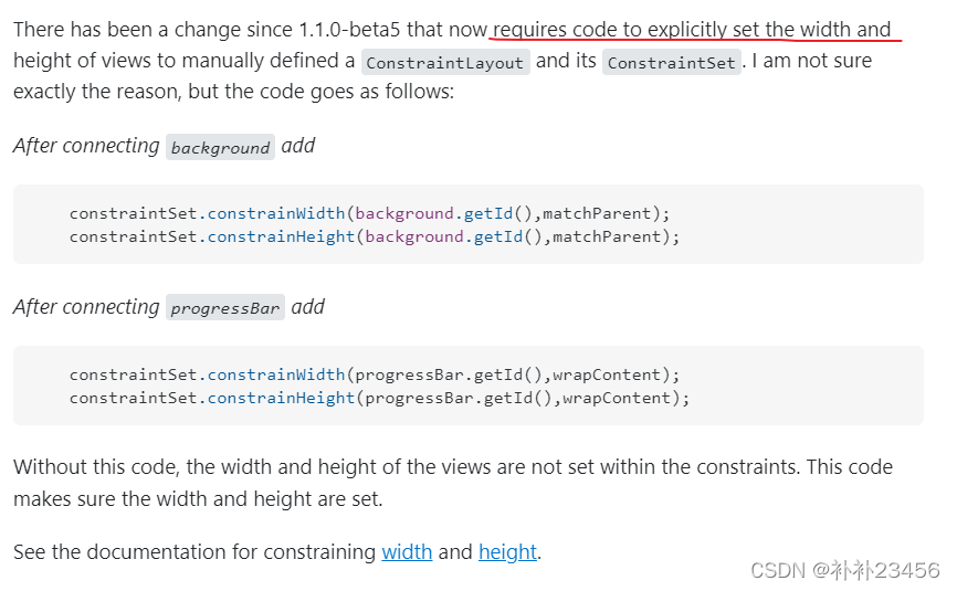 android java代码中使用 ConstraintSet 后 布局消失