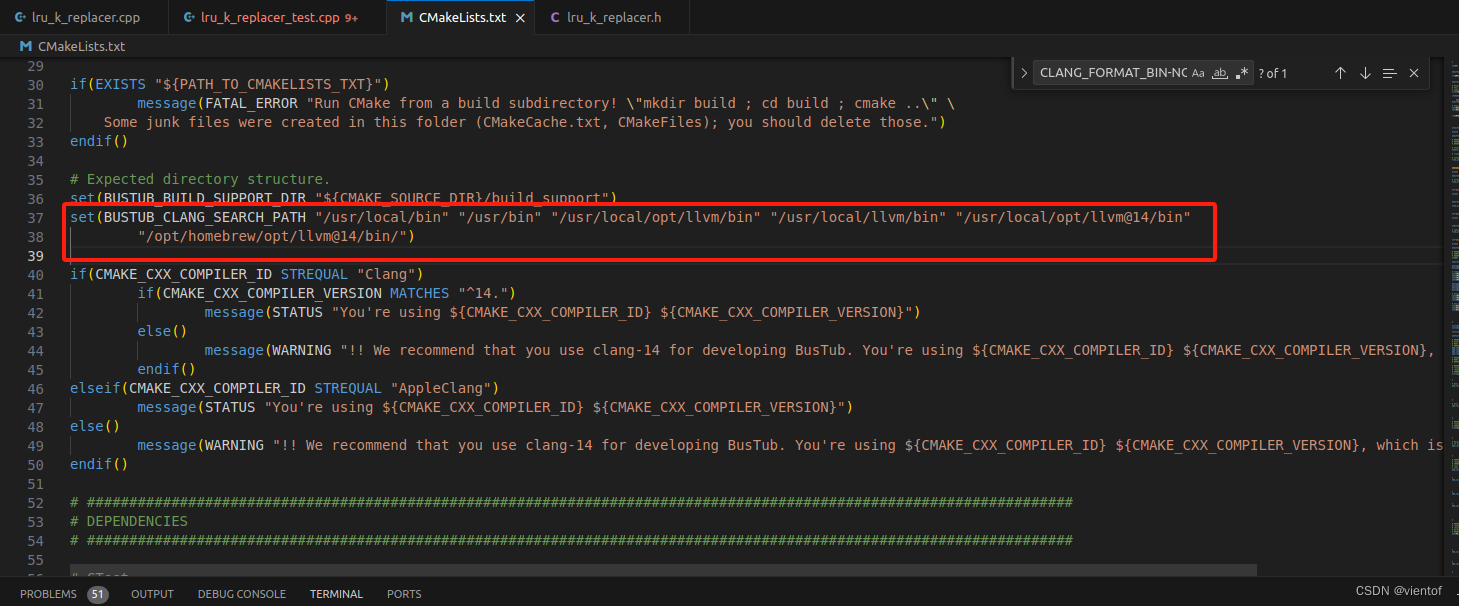 CMU15-445 format\clang-format\clang-tidy 失败