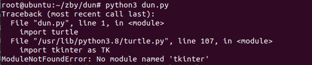 Python3:Modulenotfounderror: No Module Named 'Tkinter'_Zby-枣菠鱼的博客-Csdn博客