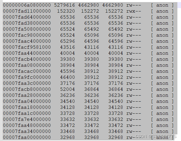 pmap gdb 分析堆外内存泄露情况