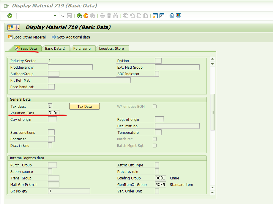SAP RETAIL初阶MM41创建商品主数据BASIC DATA里的Valuation Class_sap创建品牌数据-CSDN博客