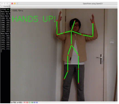用 Python+openpose 实现抖音尬舞机