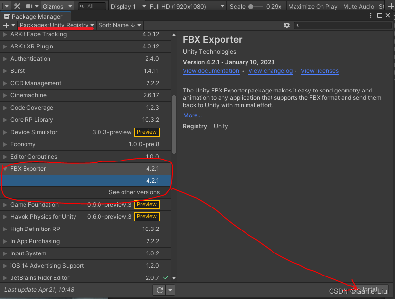 unity export prefab as fbx