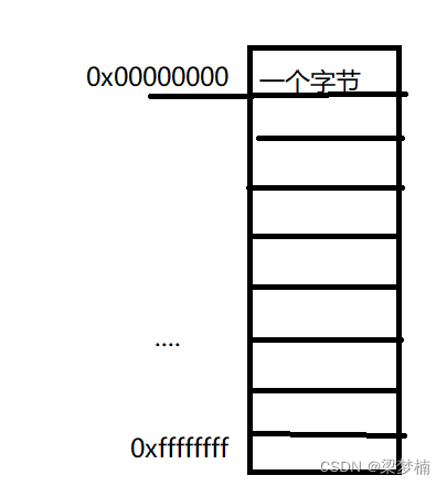 地址在内存中的样子