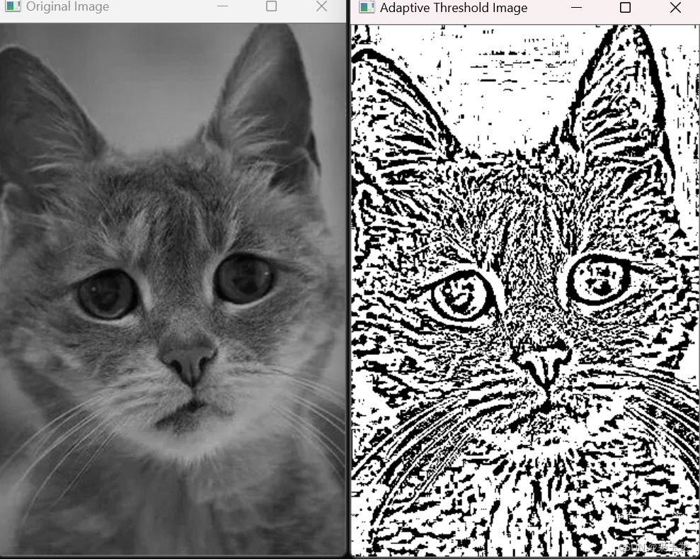 c++图像处理-----自适应阈值操作：`cv::adaptiveThreshold()`
