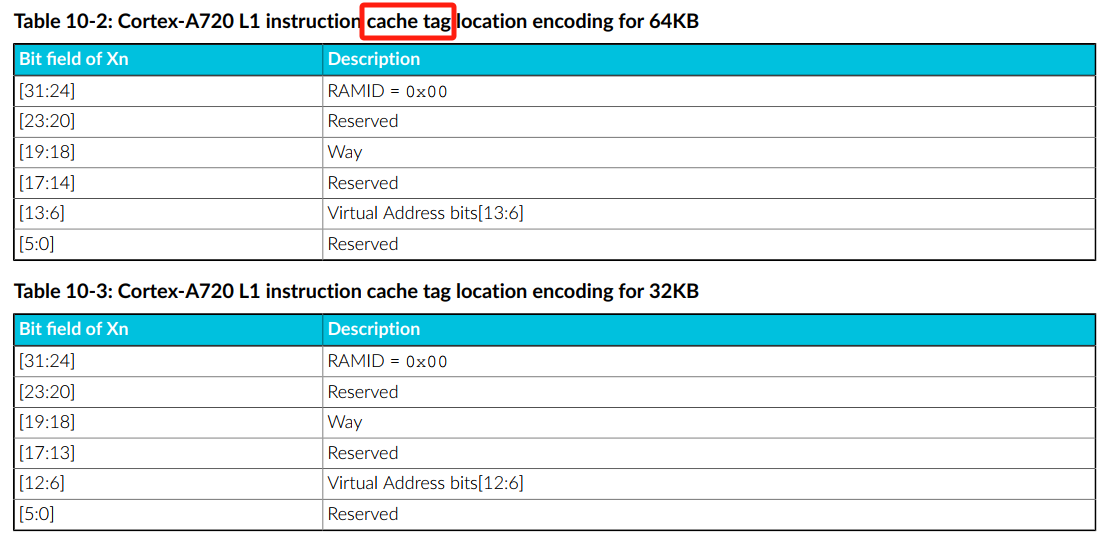 Armv9读取cache内容：Direct access to internal memory