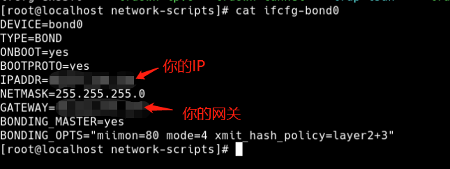 IP和网关改成你的IP和网关，其他的不变