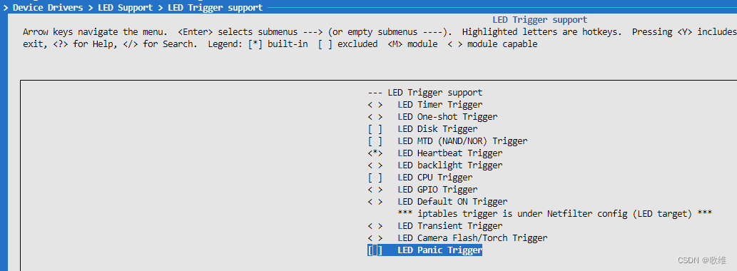 LED Trigger support