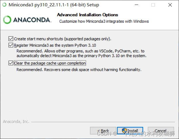 minicondainstall