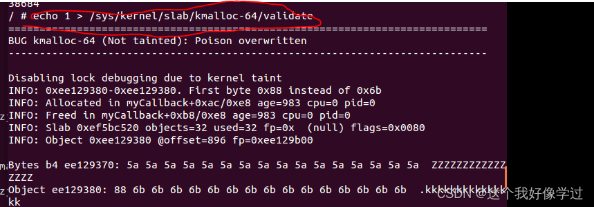 slub debug(linux4.16.1)