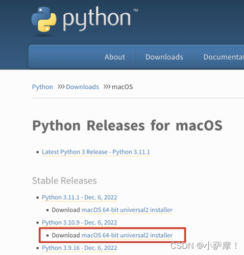 mac安装+配置python3环境