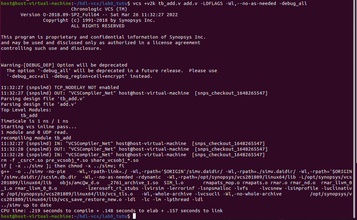 VCS Learning Notes (1) ---- Manual compilation [1] - Programmer Sought