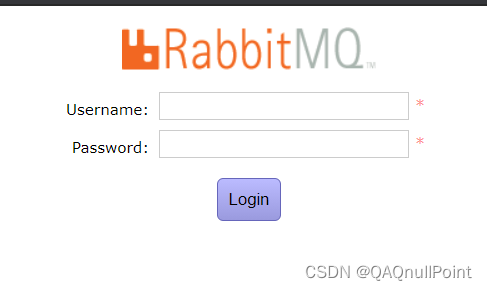 RibbitMQ的登录界面